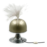 Lampe d'ambiance vintage des années 60 avec disque de couleur et base en métal