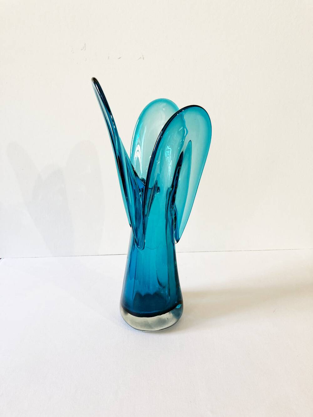 Art Deco Murano glass trilobe vase