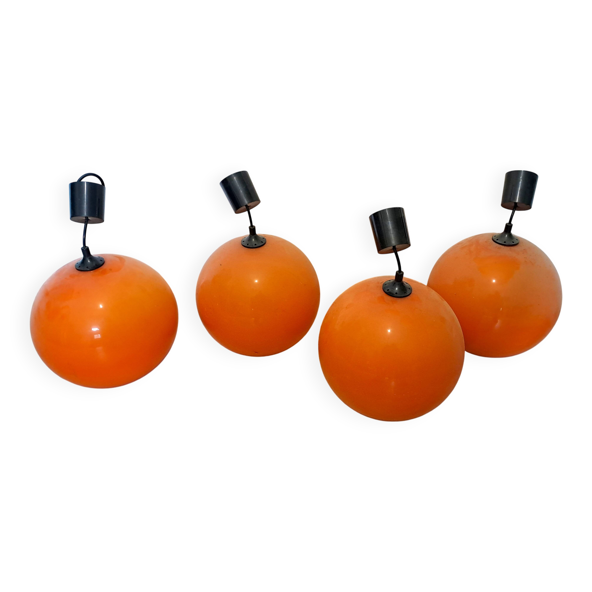 Vintage 70's Bubble Lamp Light Fixture