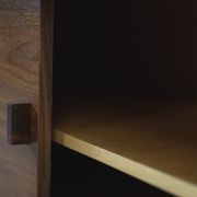 Dutch walnut sideboard with metal legs, 1960s
