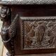 Small finely carved wooden chest, Renaissance style, 19th century, Tuscany
