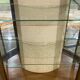 English display cabinet from the 1950s in walnut