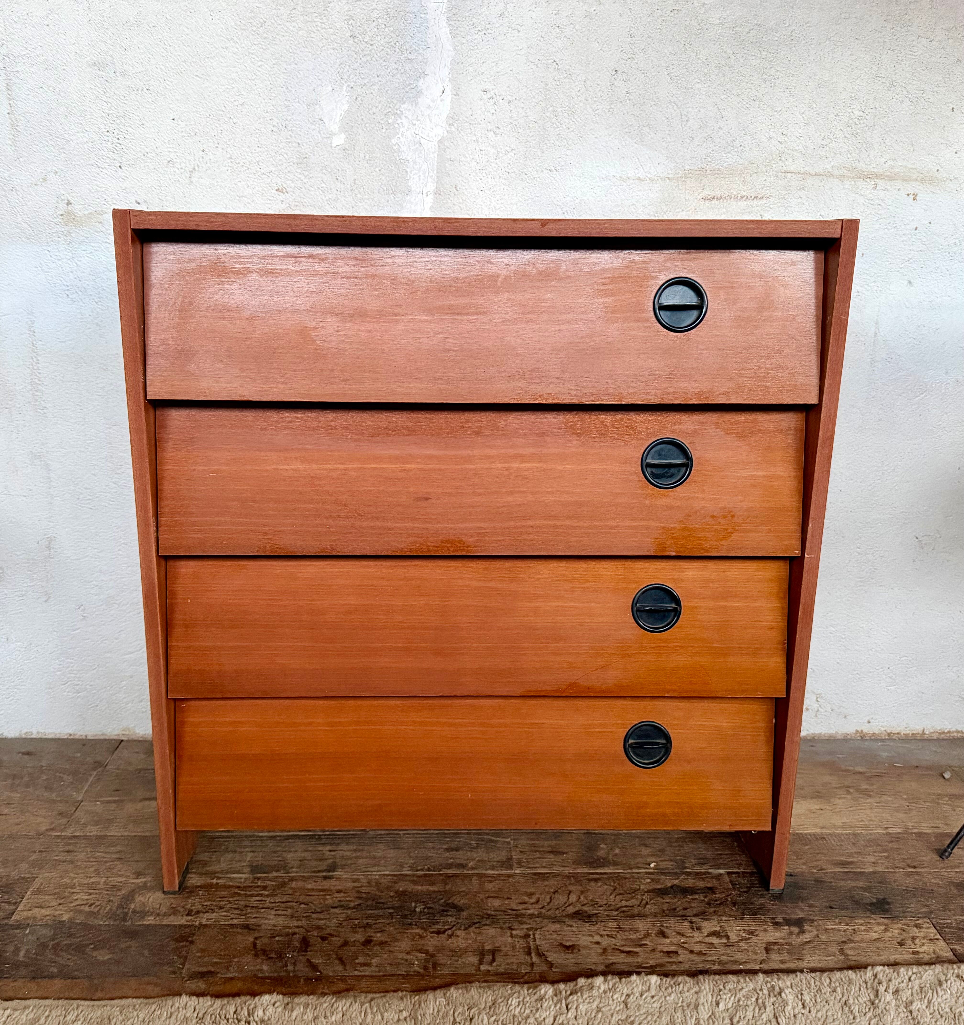 Vintage teak shoe cabinet – 1960s