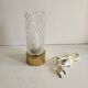 Table lamp made of glass and brass - 1970s
