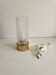 Table lamp made of glass and brass - 1970s
