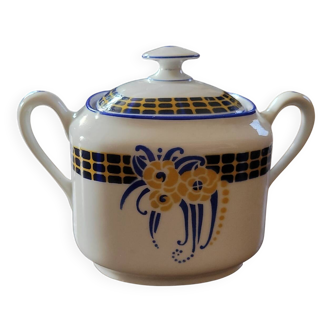 Sucrier Limoges Art déco – F. Legrand & Cie – années 1930-40