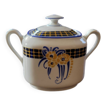 Limoges Art Deco sugar bowl – F. Legrand & Cie – 1930s-40s