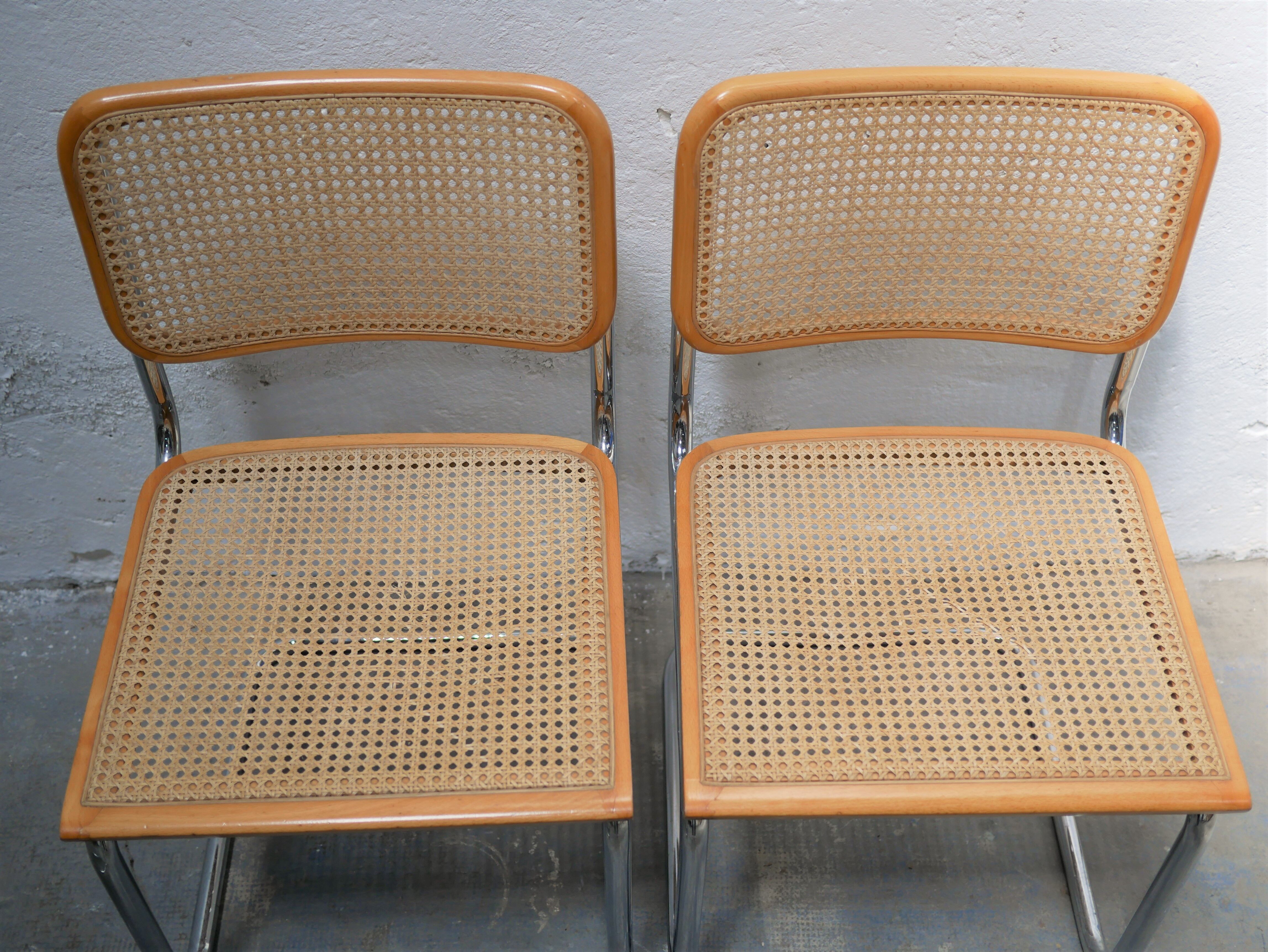 Chair B32 by Marcel Breuer, Made in Italy