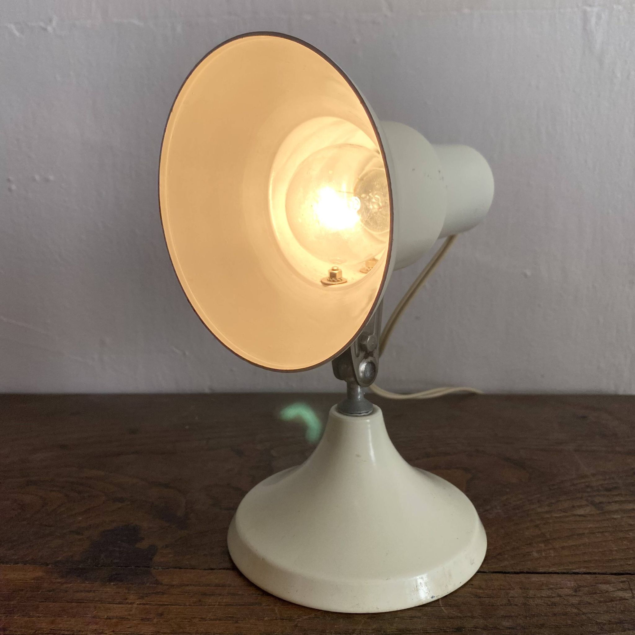 Lampe spot  vintage à poser , pied tulipe , 1970