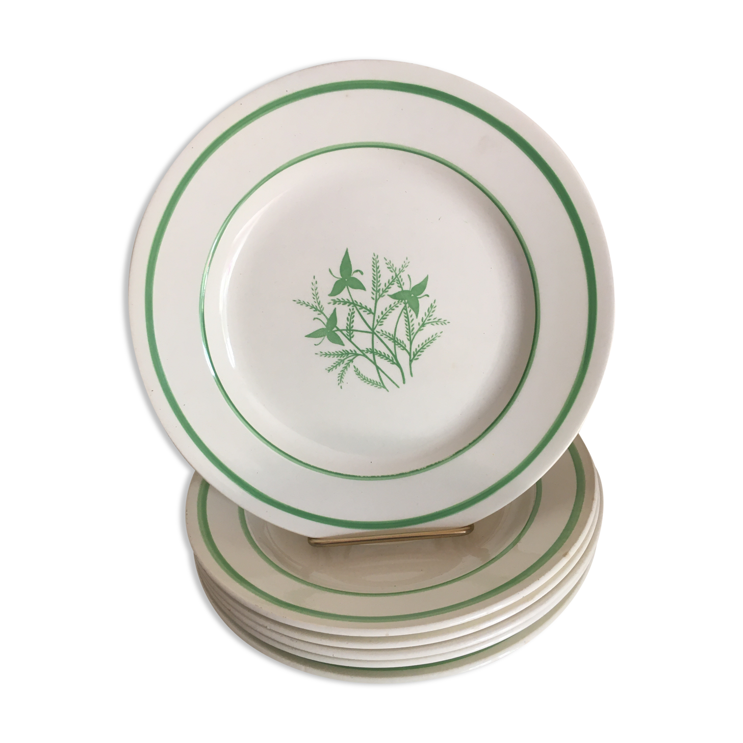 6 flat plates gien tahiti style