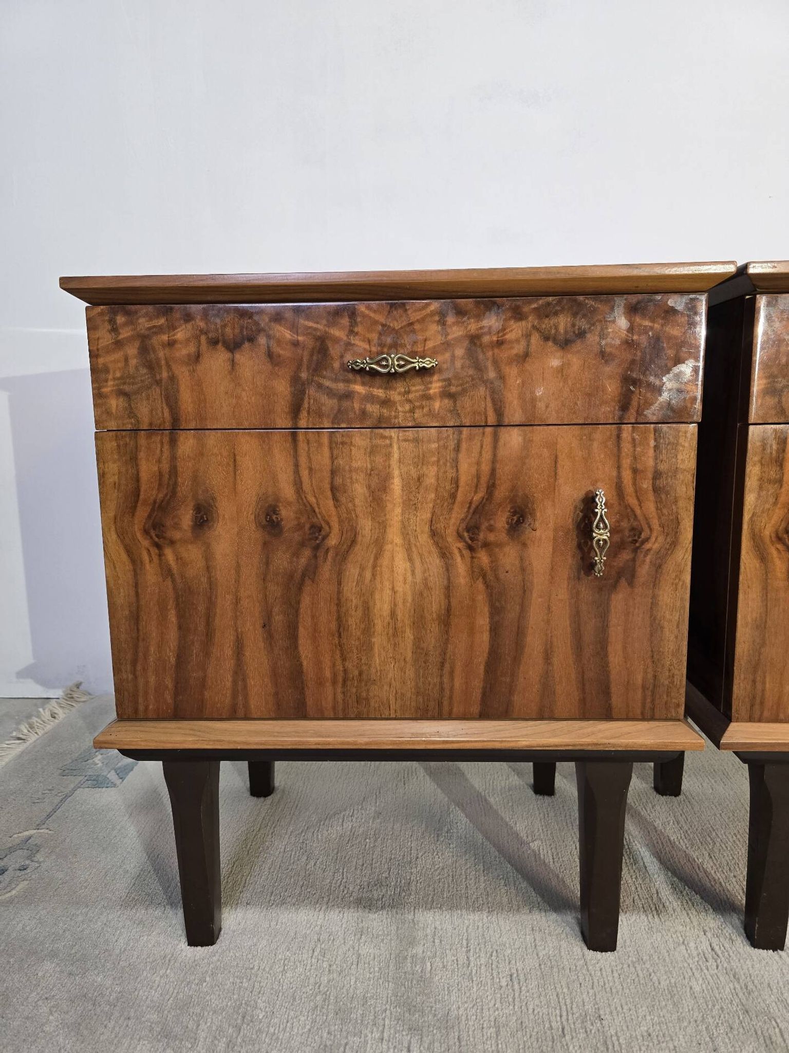 70s Walnut Nightstand