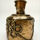 Petit vase soliflore vintage en bronze émaillé – 70’s