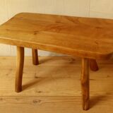 Brutalist bass table solid wood