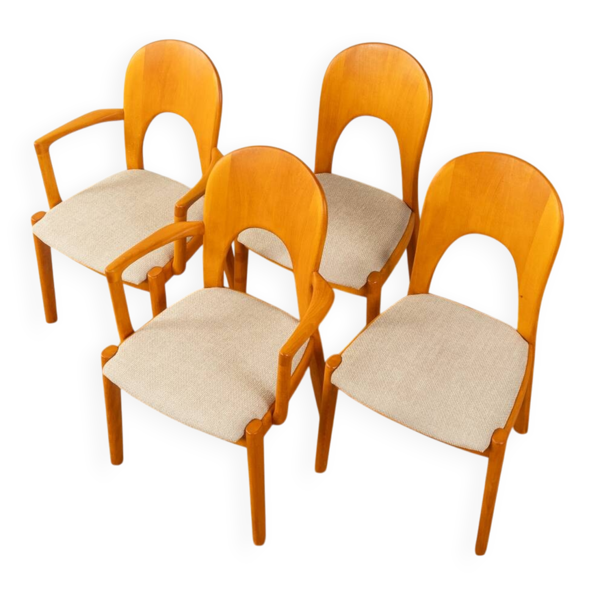 Morten dining chairs by niels koefoed for koefoed's hornslet (set of 4, 1960s)