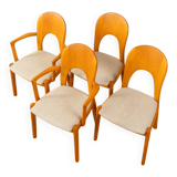 Morten dining chairs by niels koefoed for koefoed's hornslet (set of 4, 1960s)