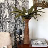 Lamp palm wood and rope