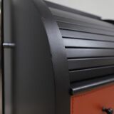 Vintage roller shutter cabinet Giorgetti 1980s