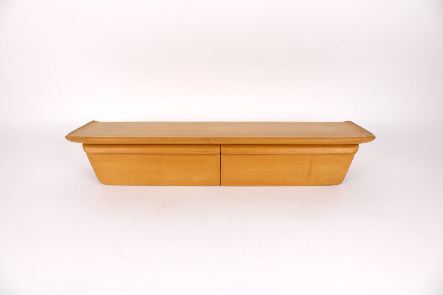 Wall console in solid wood, Switzerland 1940s