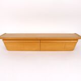 Wall console in solid wood, Switzerland 1940s