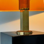 Large designer lamp to table of the 70s