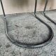 Vintage sled chair by Gastone Rinaldi in chrome wire, 1970s made in Italy