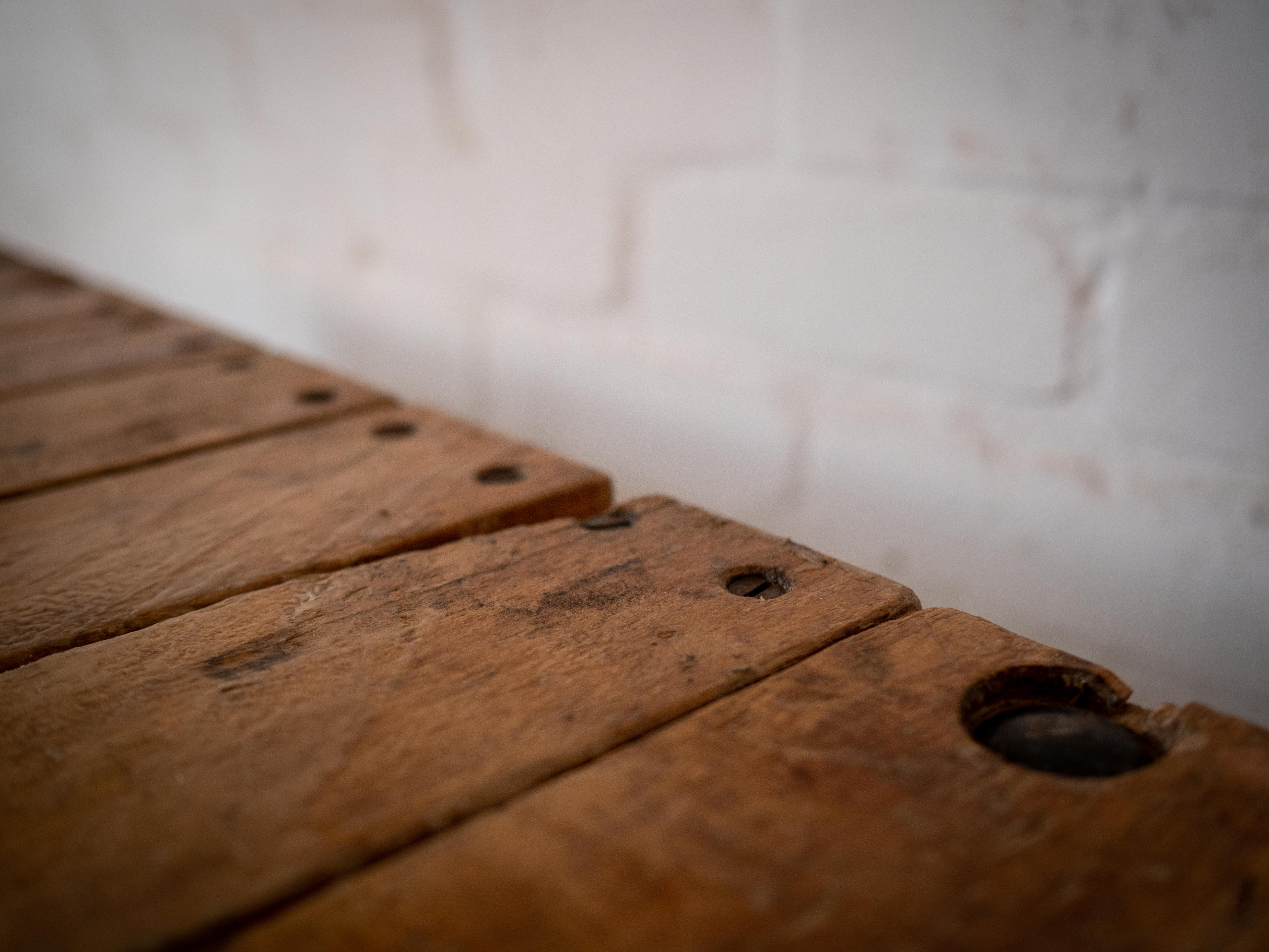 Palette de table basse vintage de menuiserie