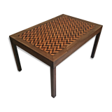 Table low vintage inlaid