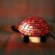 Mosaic and fonte glass turtle lamp