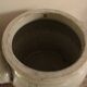 Glazed stoneware pot with two handles