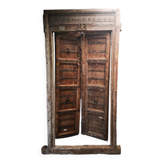 Old door with Indian frame