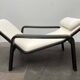 Modern mid-century Pulkka lounge chair set and footrest by Ilmari Lappalainen for Asko, Finland, 1960s.
