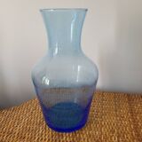 (Large) blue bubble bulb vase