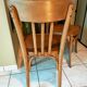 Pair of curved wooden bistro chairs