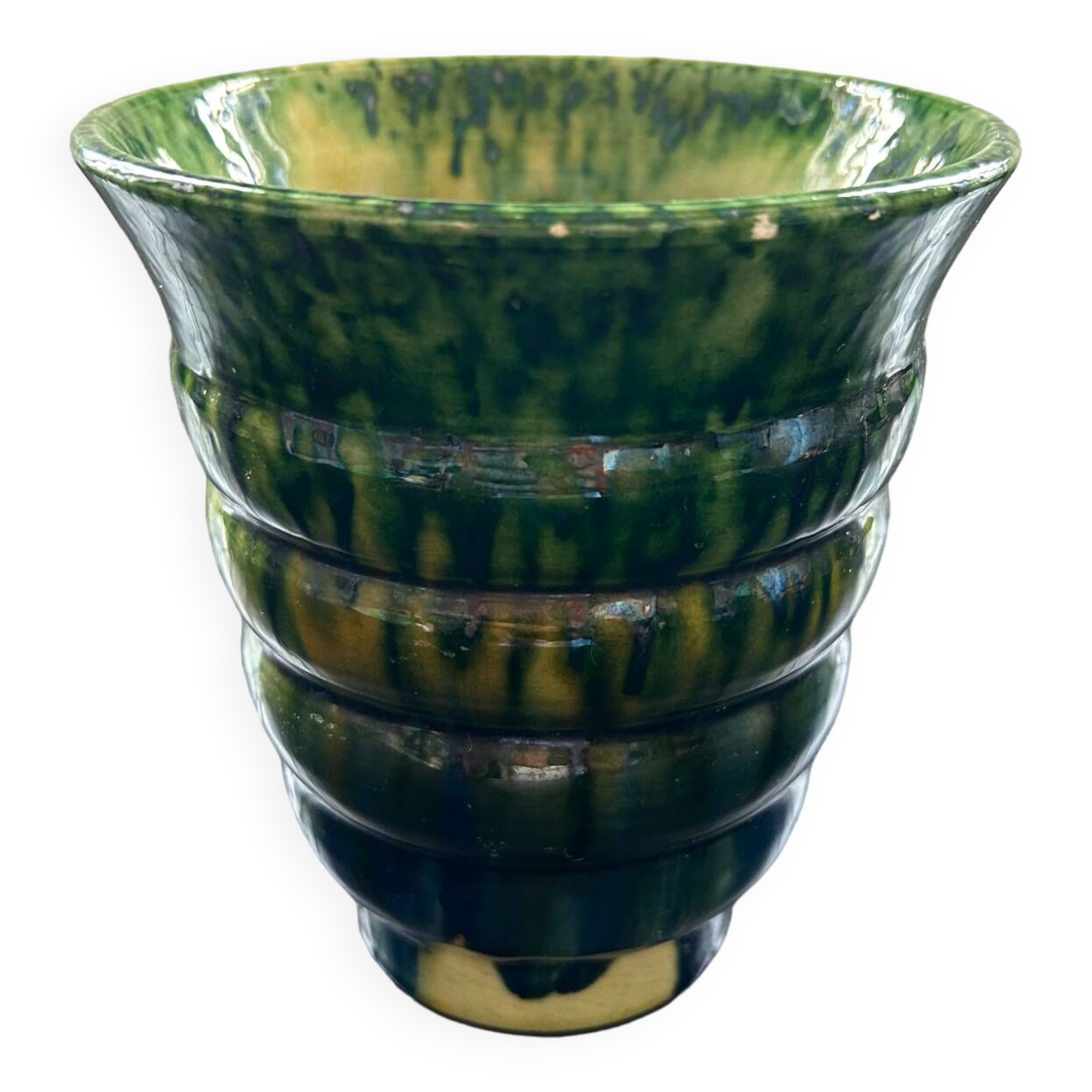 Green Vallauris vase