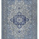 Handmade carved anatolian 1970s 191 cm x 276 cm blue rug