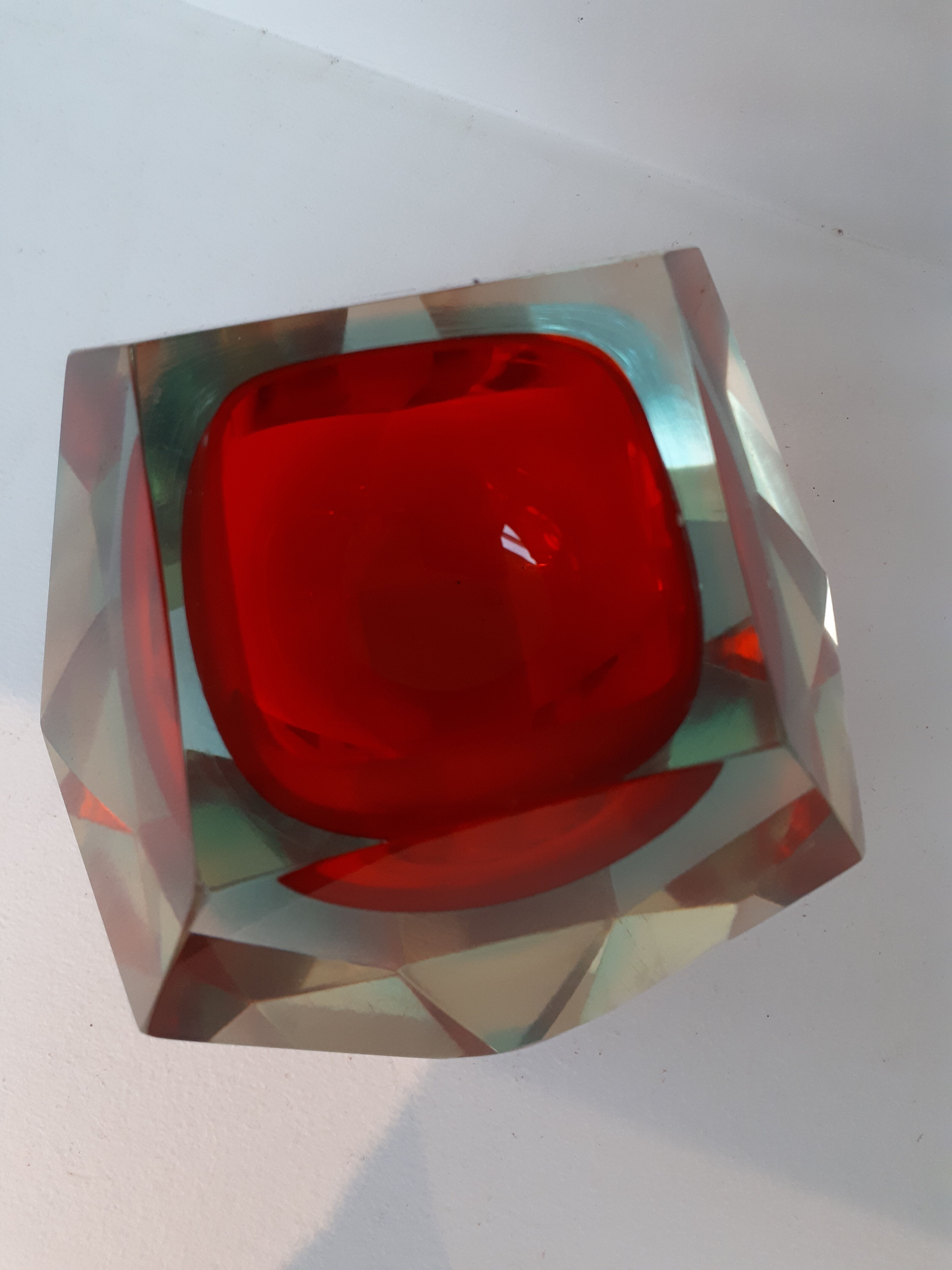 Vacuum pocke by Flavio Poli for Seguso in Murano glass from the 70's