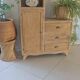 Handcrafted asymmetrical wooden furniture