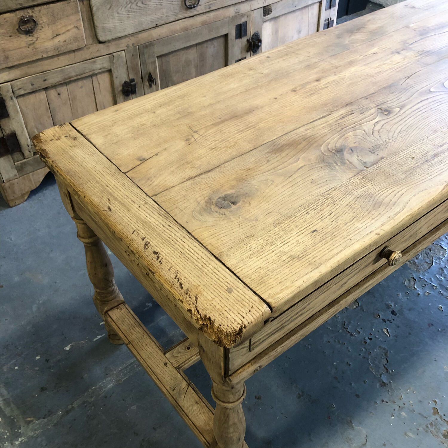 Oak farmhouse table XIXth