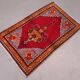 Old turkish oushak rug 118x74 cm vintage