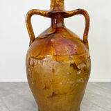 XL Antique Iridescent Glaze Amphora