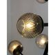 Contemporary Smoked-Fumè "Ballotton" Spheres Attributed to Murano Glass Spu