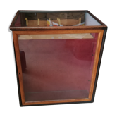 Vitrine sur roulette des années 1950 en chêne