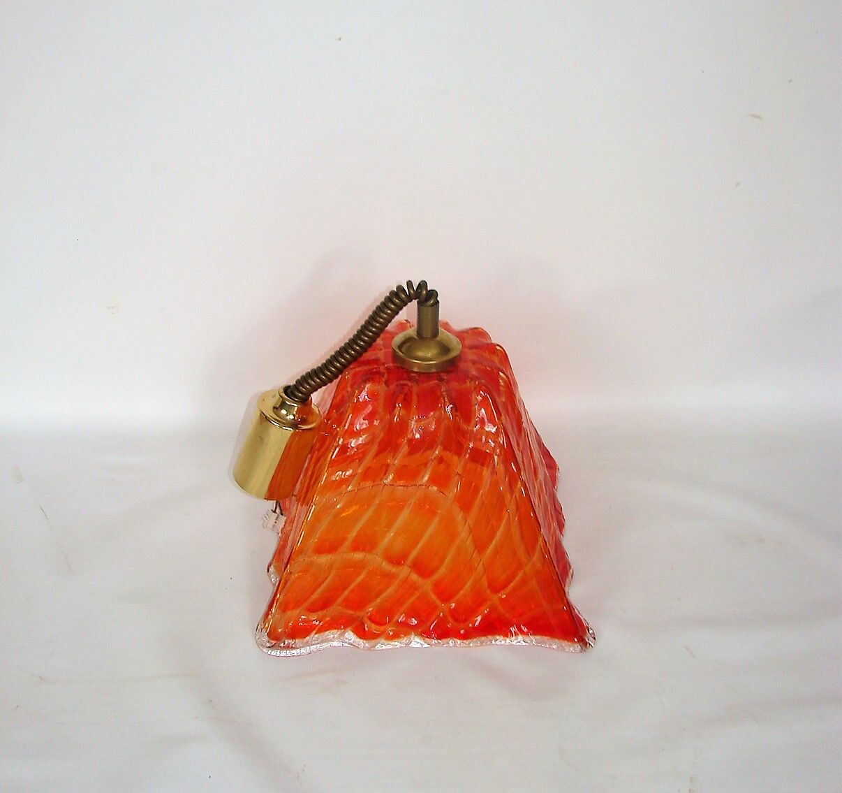 Glass pendant lamp, 1970s