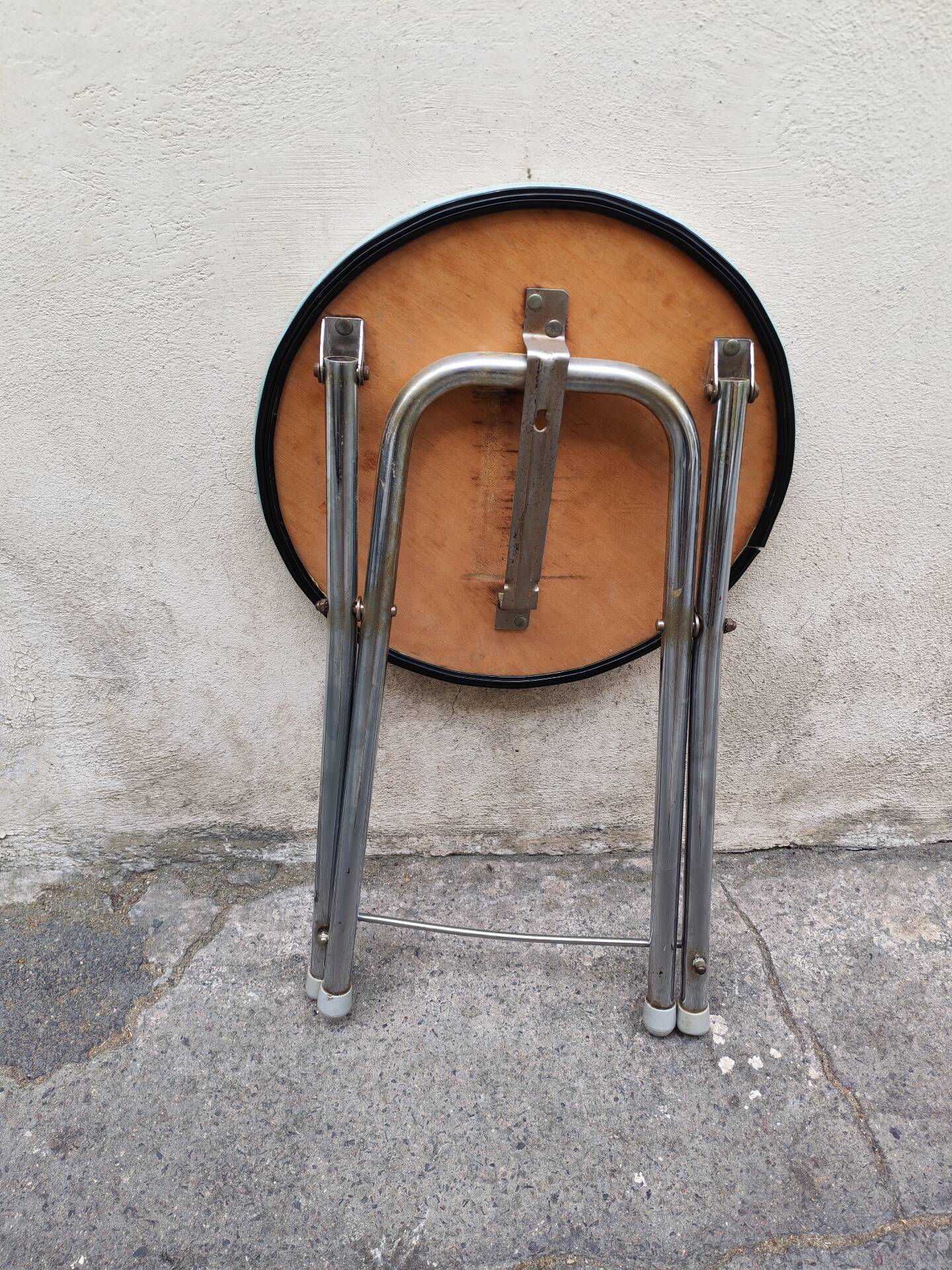 Tabouret pliant vintage Allemagne de L'Est 60/70