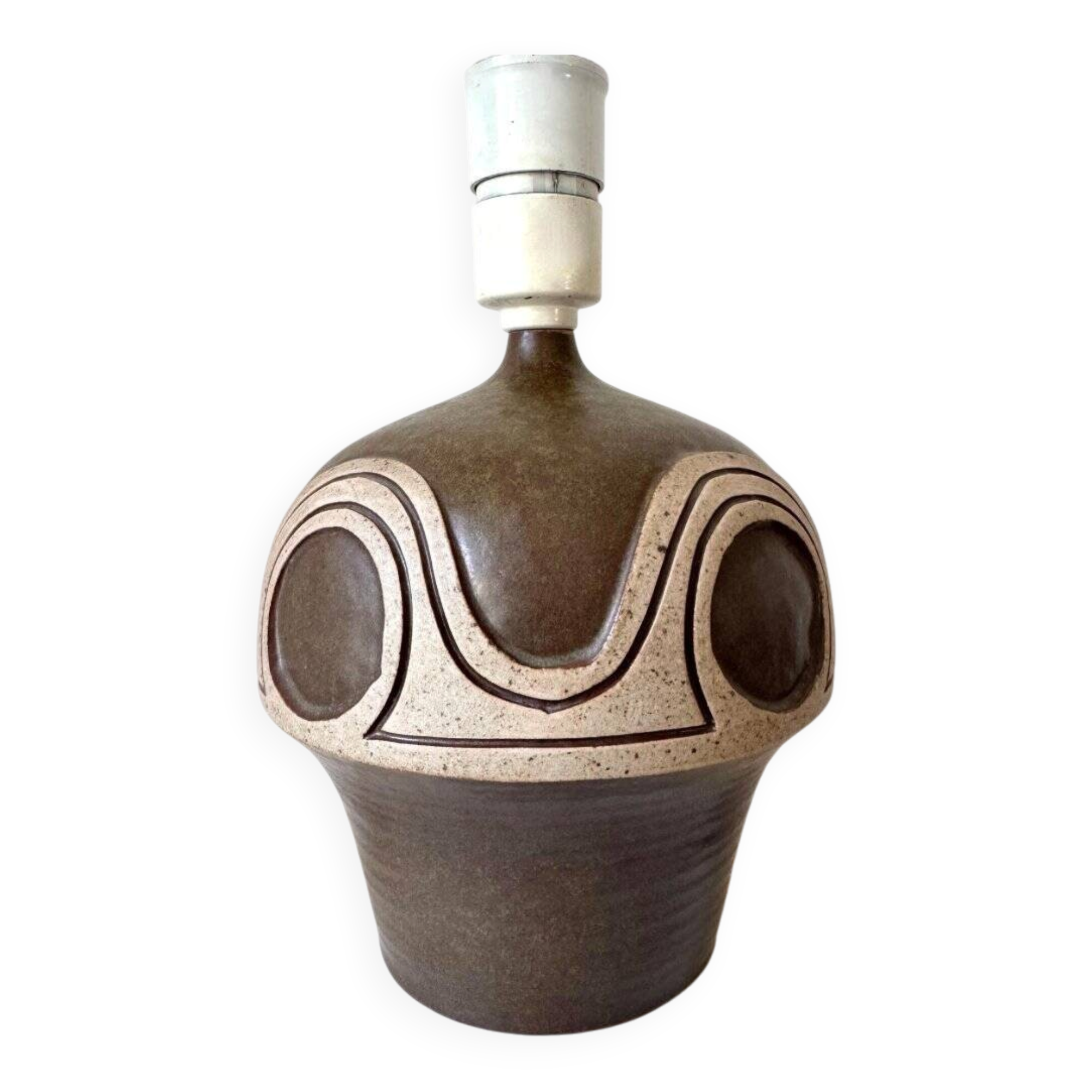 Stoneware table lamp by Marianne Starck for Michael Andersen Bornholm, Denmark, 1960s
