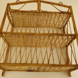 Rattan shelf