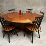 Scandinavian flip flap lotus table by drylund in teak 1960