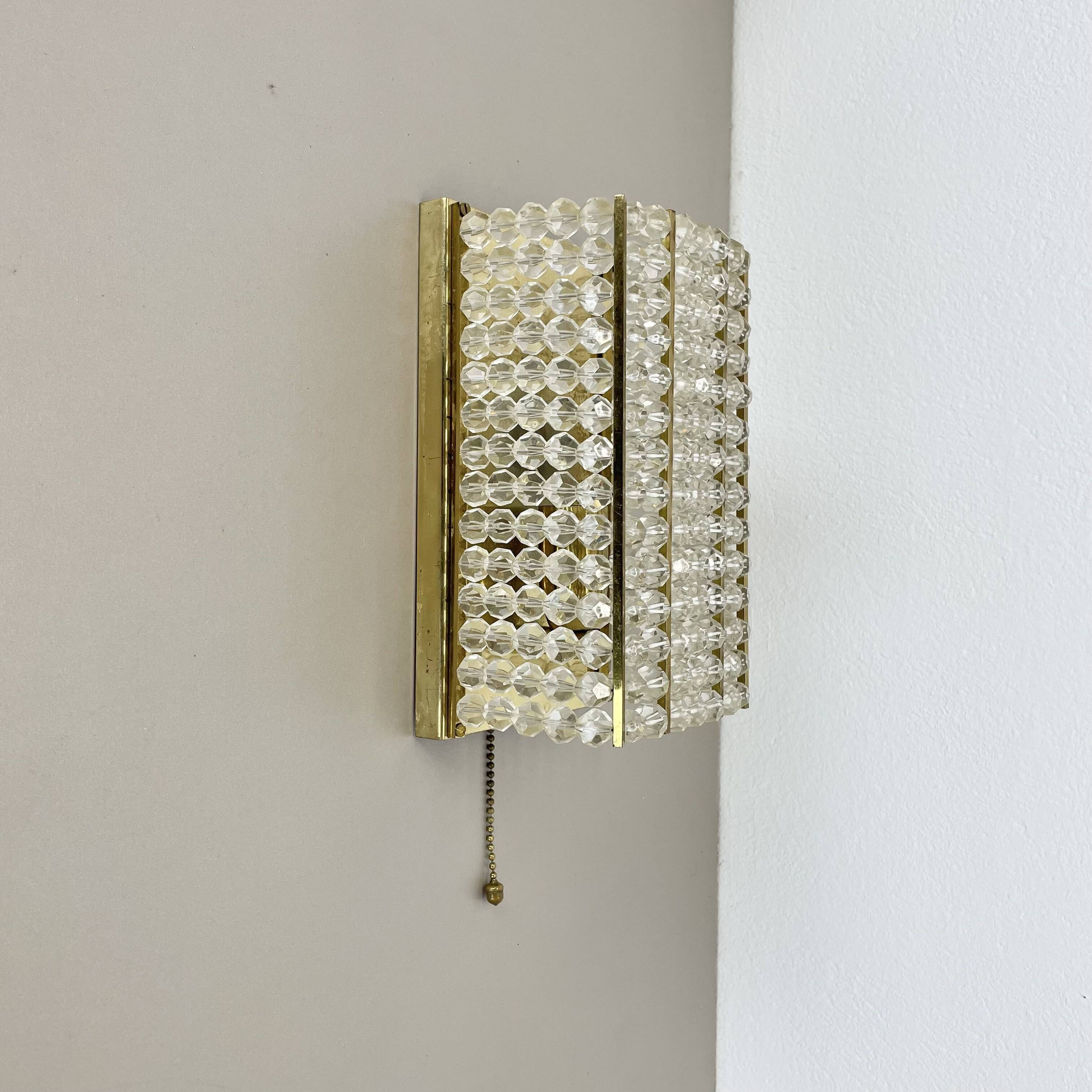 brass and aryl glass wall light sconce by Emil Stejnar, Austria, 1950s