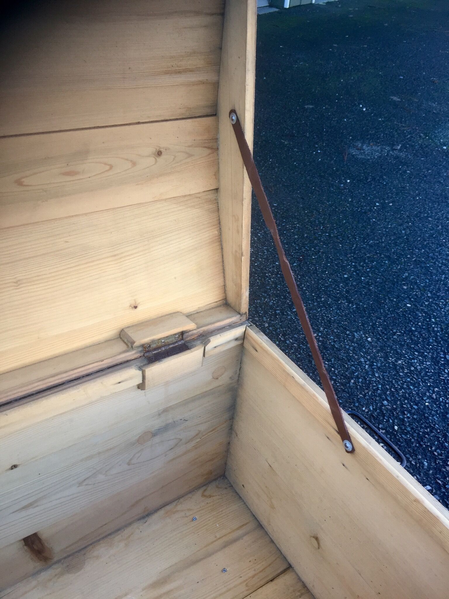 Antique wooden chest