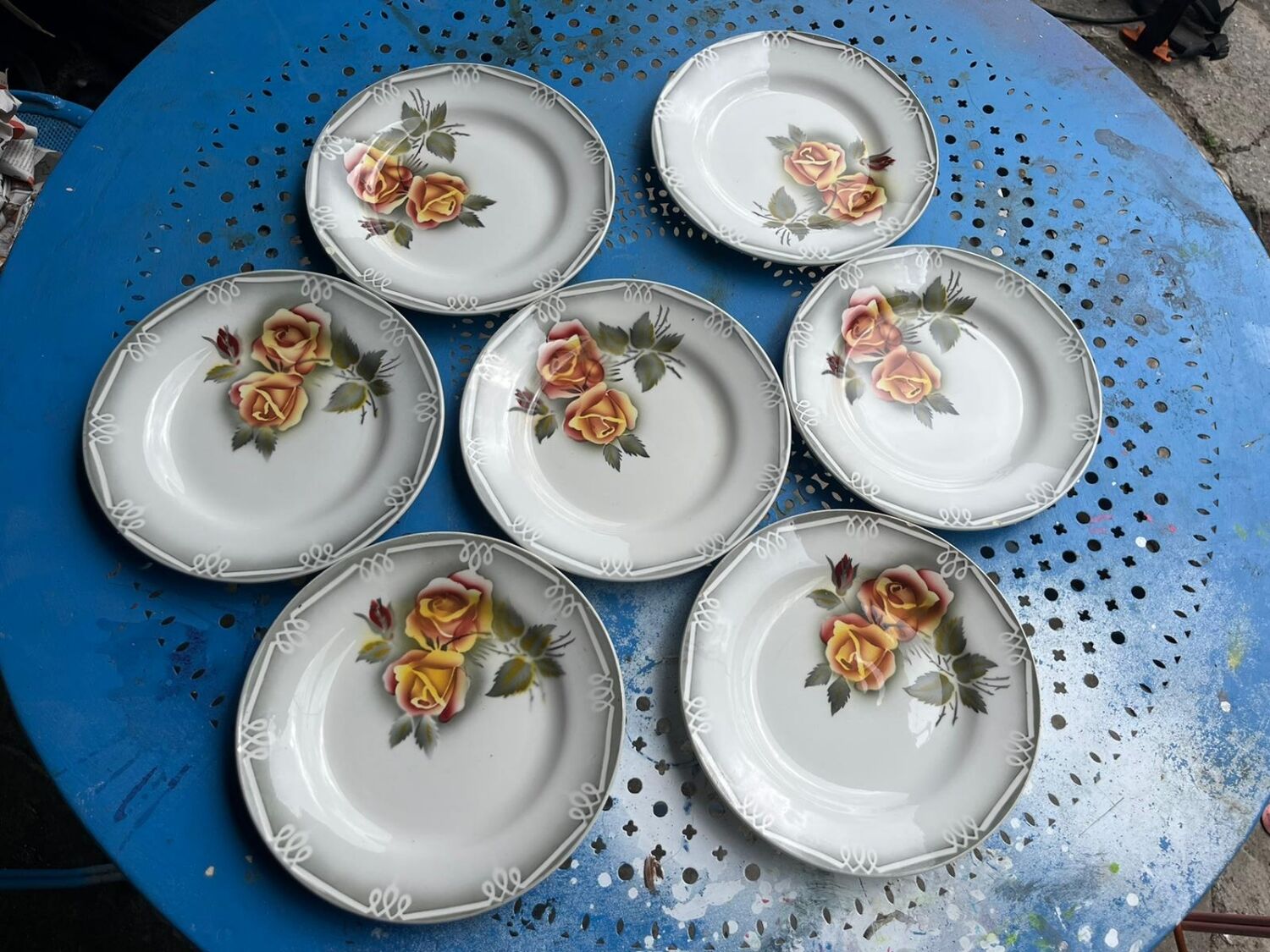 13 dessert plate digoin adele